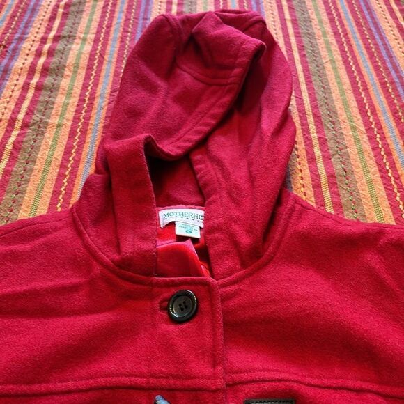 Motherhood Maternity Women's 22% Wool Toggle Coat size Large - Picture 3 of 7